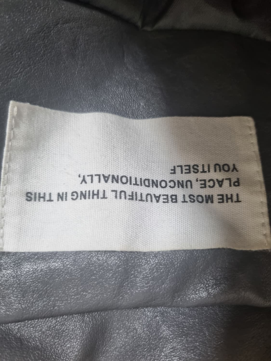 회색 가죽 블레이저 상품이미지3