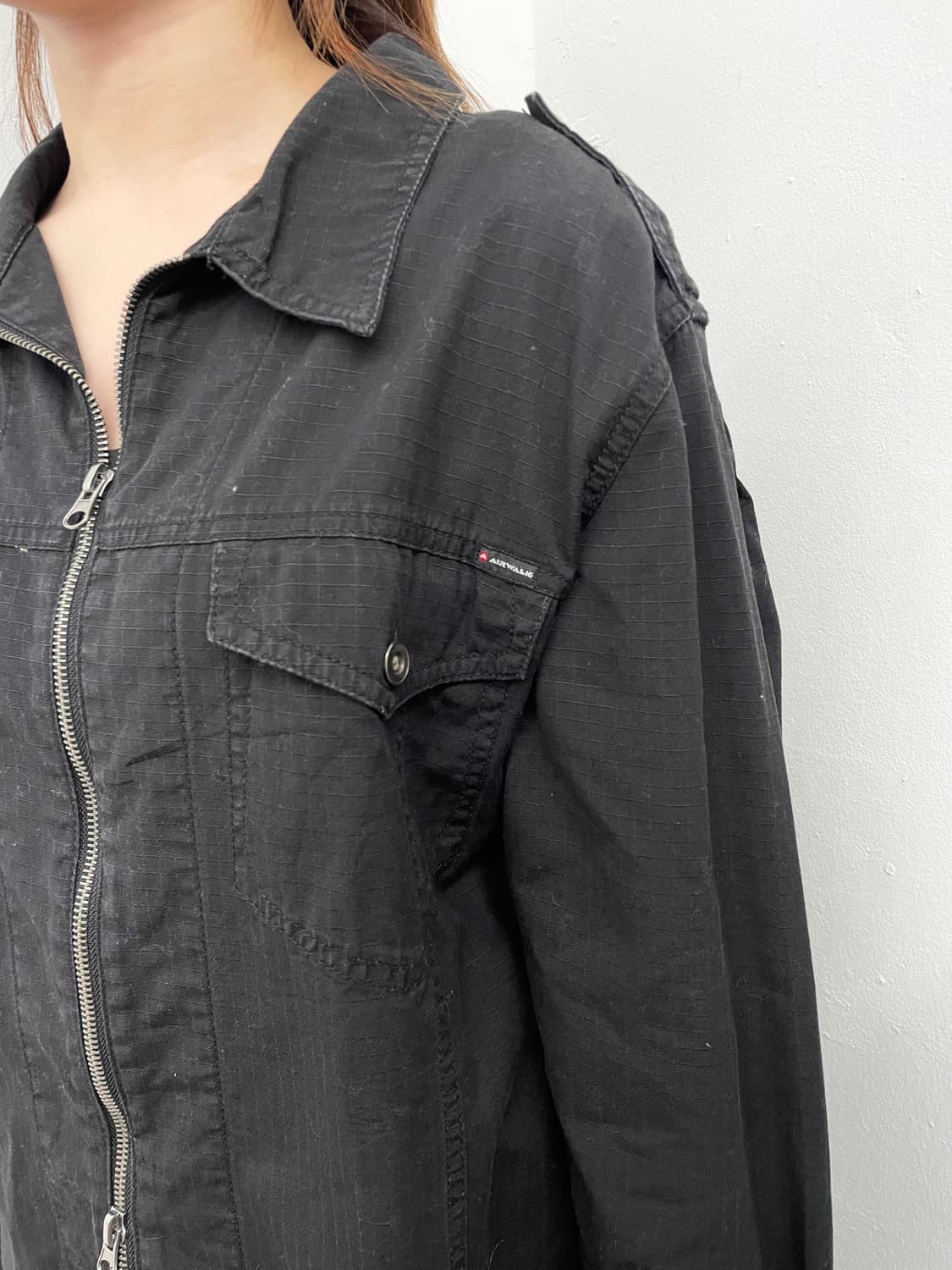 블랙 투웨이 워크 자켓  상품이미지2