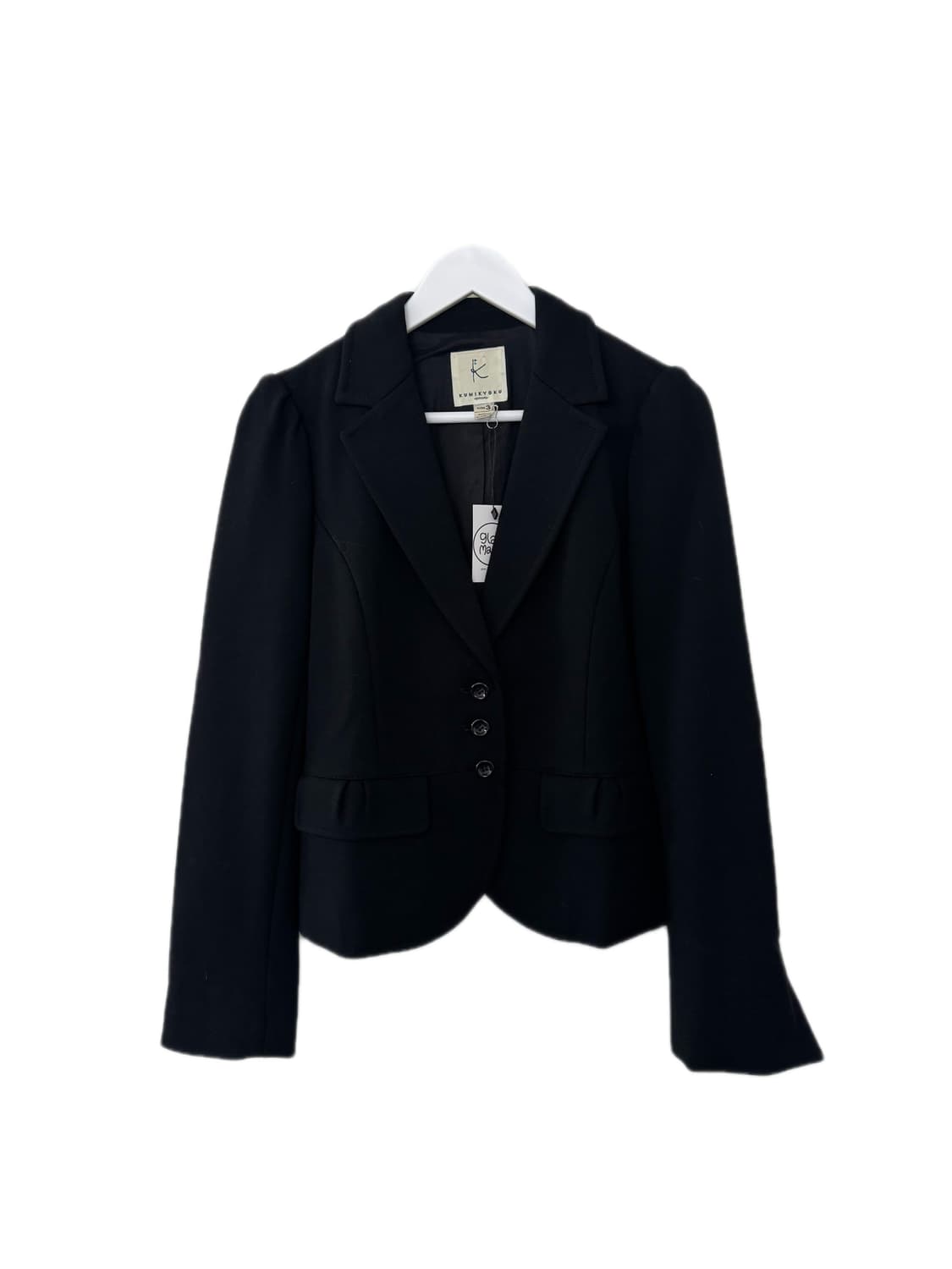 [Y2K/빈티지] KUMIKYOKU 쿠미쿄쿠 블랙 퍼프 숏 자켓 상품이미지1