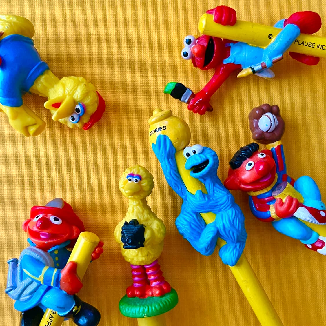 레트로 세서미 스트리트 피규어 연필 상품이미지1