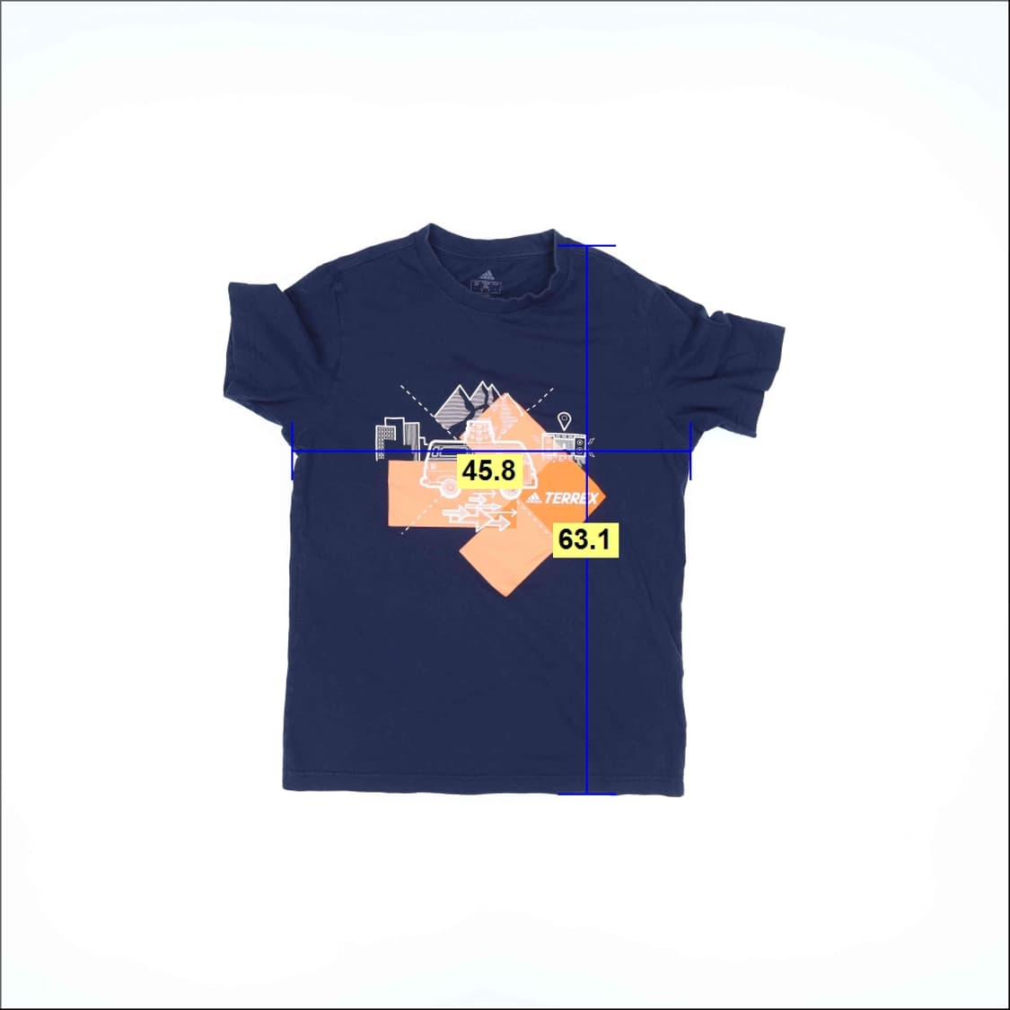 S 아디다스 빅로고 반팔 티셔츠 0407M 상품이미지5