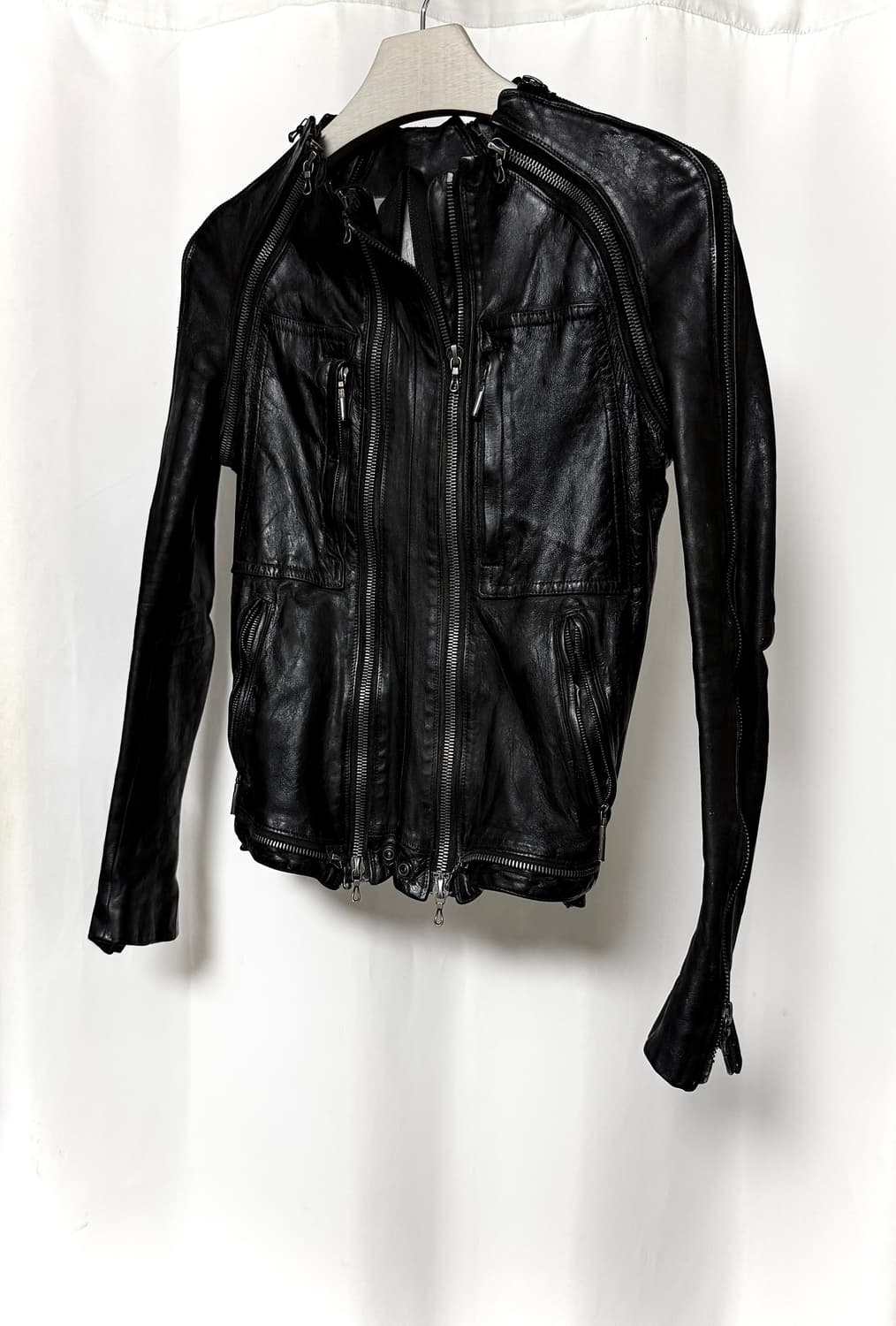 시스테레 10Fw 버팔로 6-Zip (riri) 레더 라이더 자켓 상품이미지1