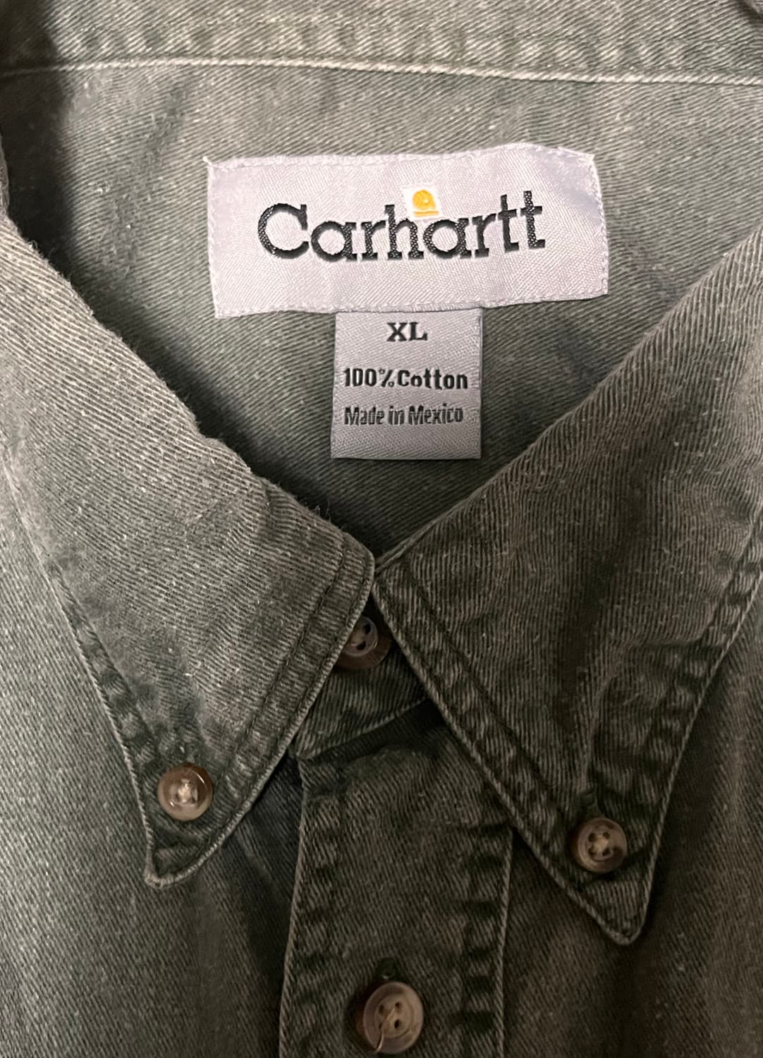 칼하트 반팔 셔츠 XL 올리브 상품이미지3