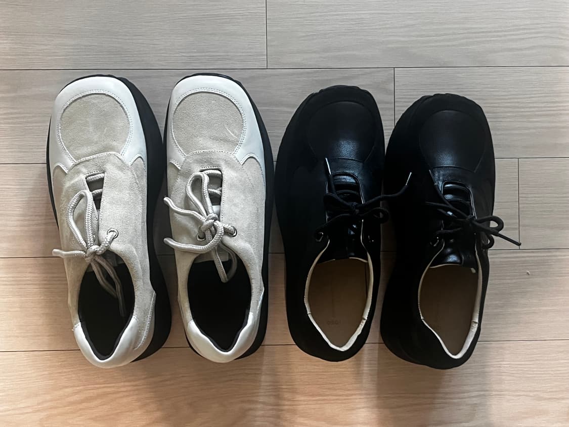 오소이 보트 스니커즈 베이지, 블랙  상품이미지1