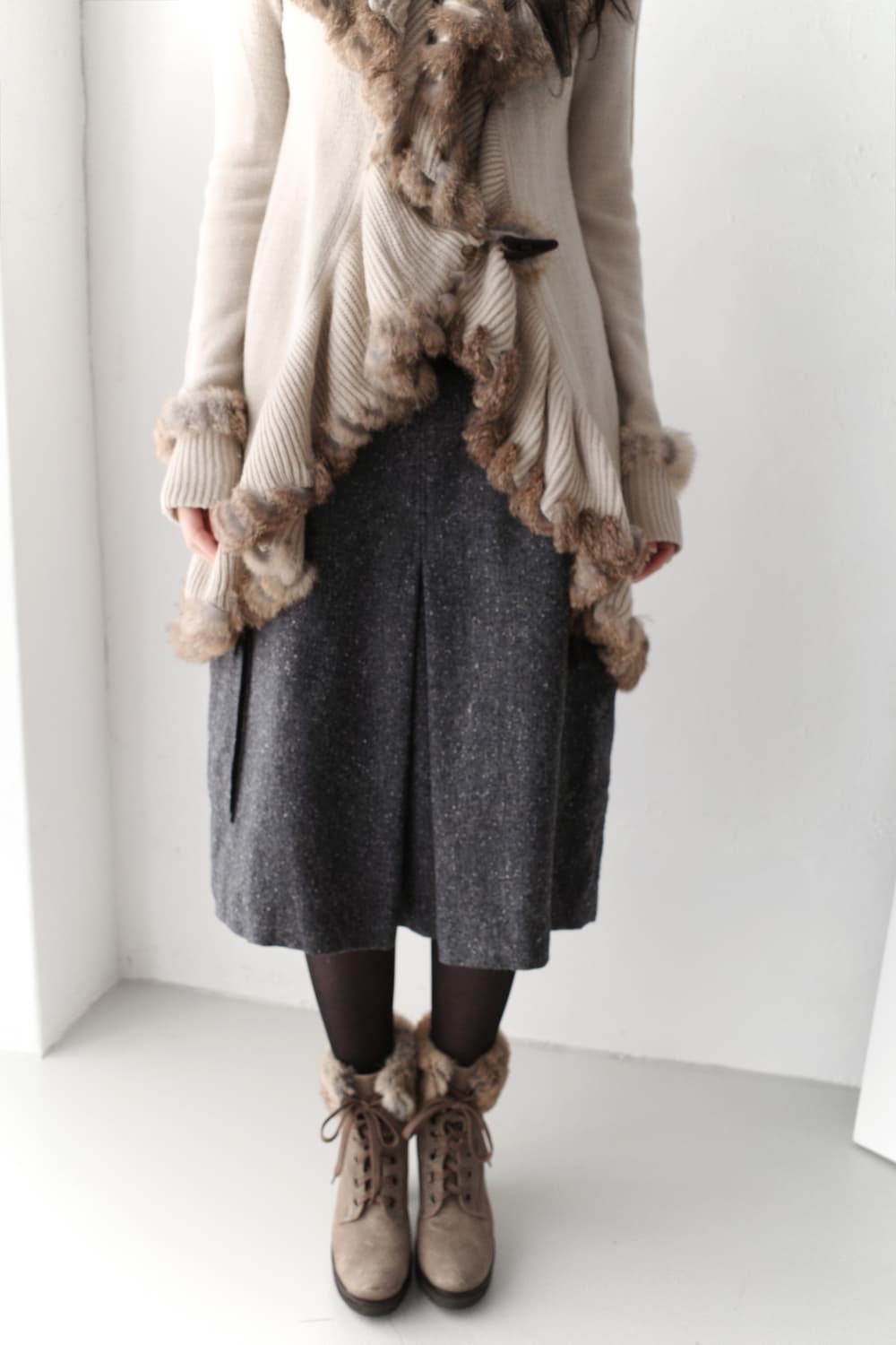 fur long cardigun 상품이미지8