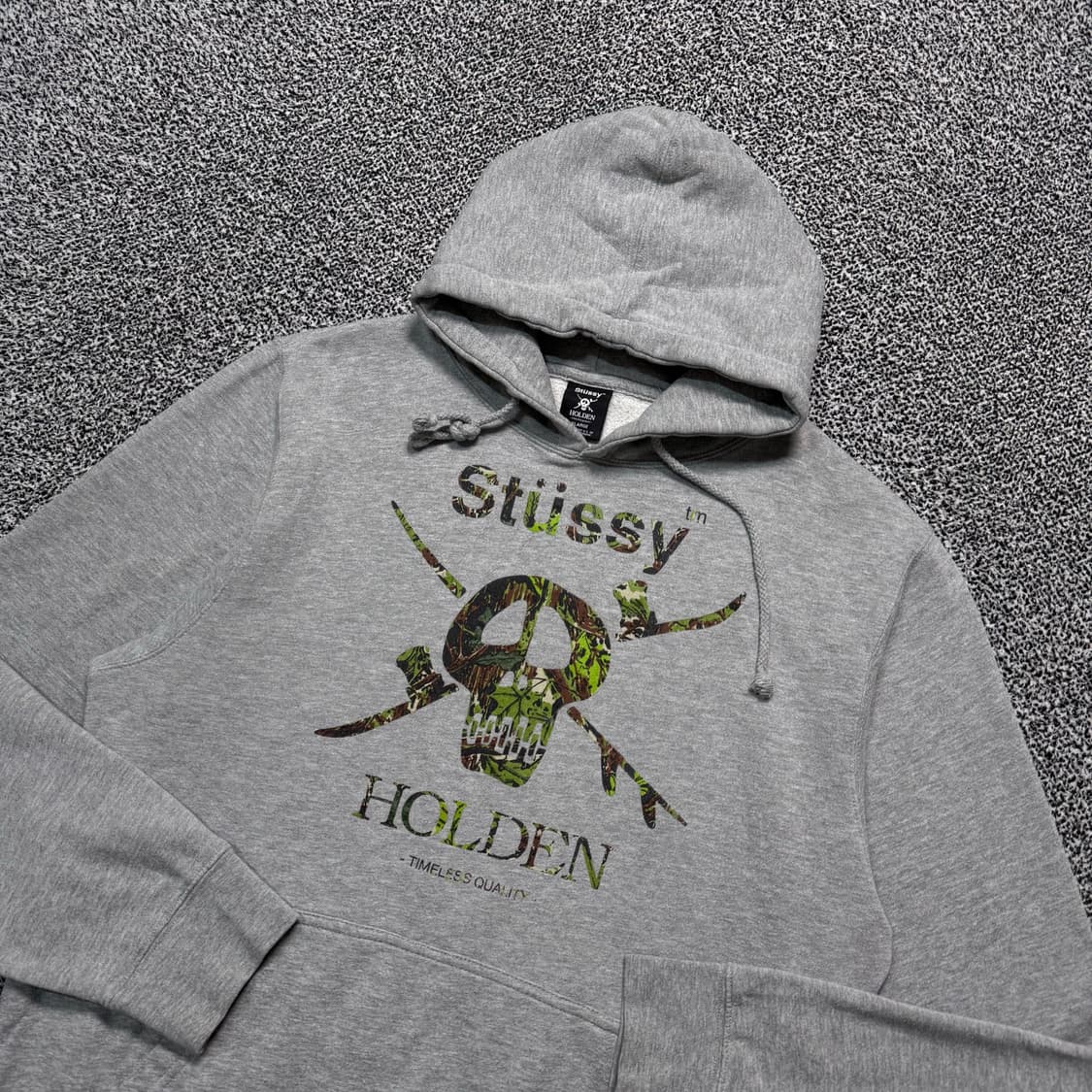 Name : 스투시 홀덴 시그니처로고 그레이컬러 후드티 :)  상품이미지2