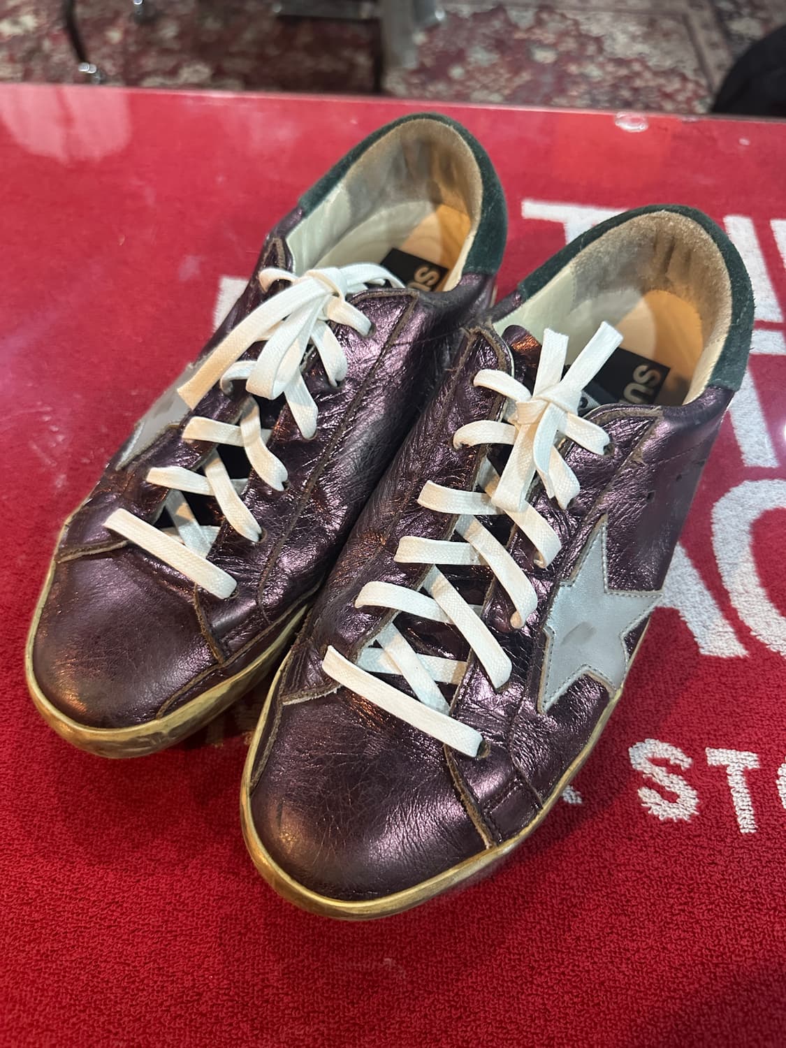 골든구스 스니커즈 퍼플 230사이즈 상품이미지1