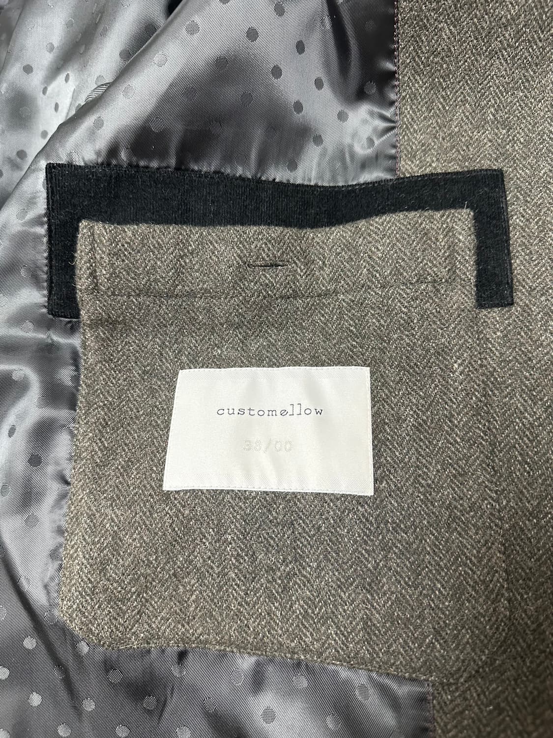 정가50) 커스텀멜로우 헤링본 울 자켓(블레이저) 상품이미지7