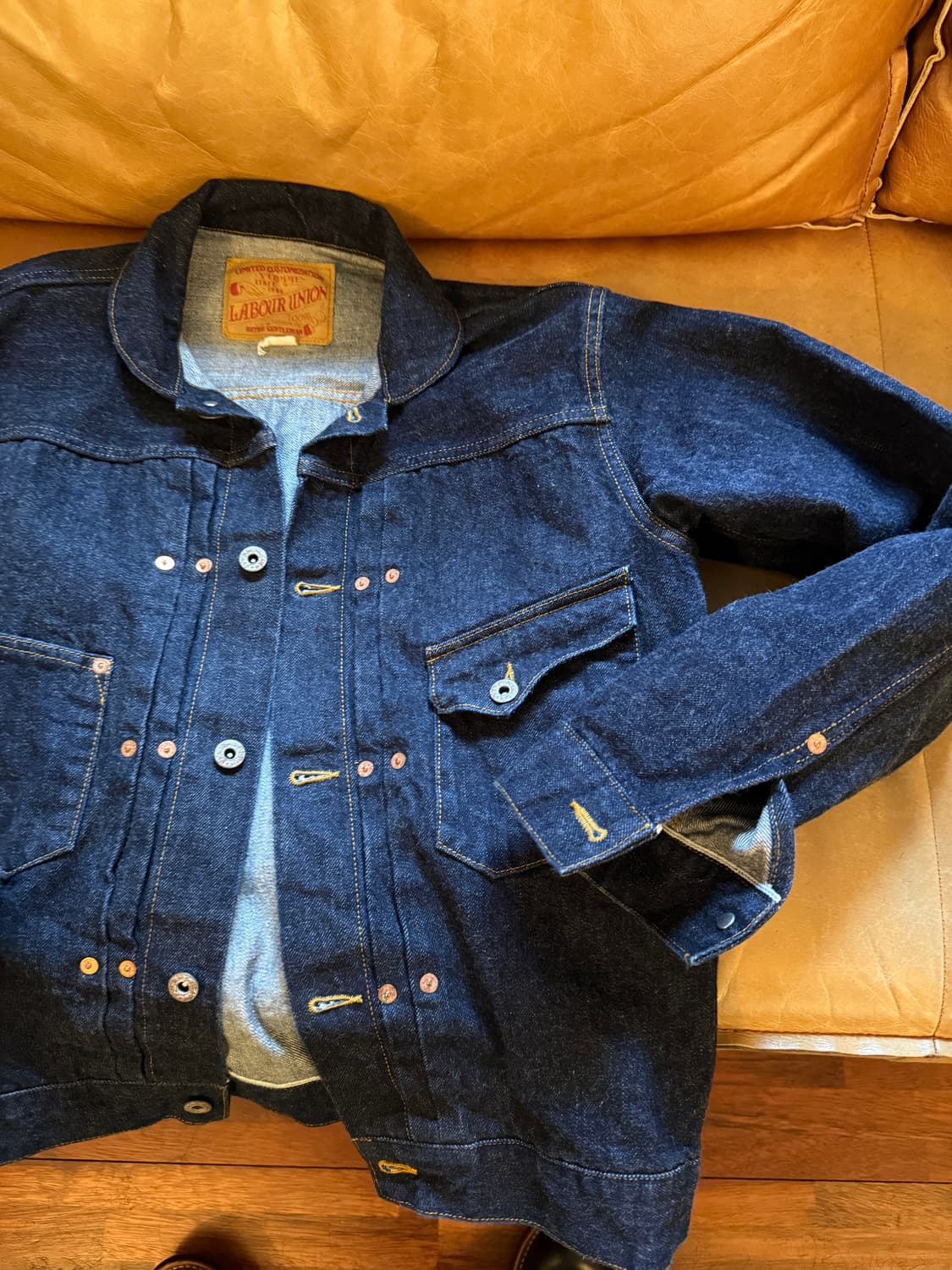 레이버유니온 데님자켓 셀비지자켓 L 상품이미지3