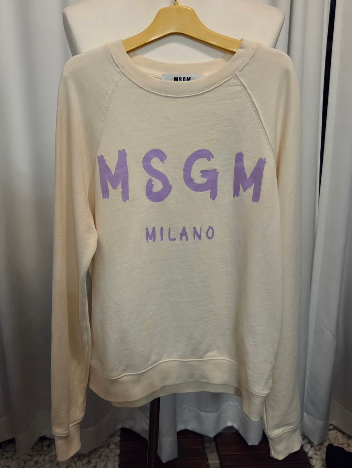 MSGM 브러쉬드 로고 스웨트셔츠 상품이미지1