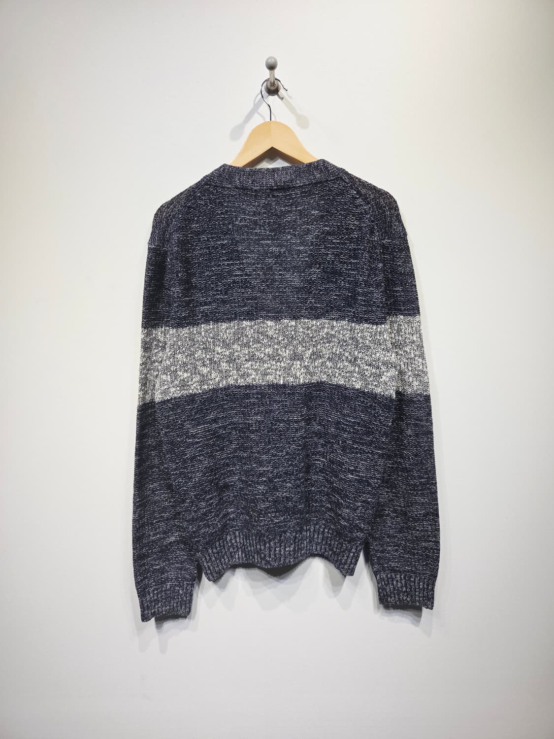 지오송지오(ZIO SONGZIO) 린넨 혼방 배색 니트 가디건 상품이미지7