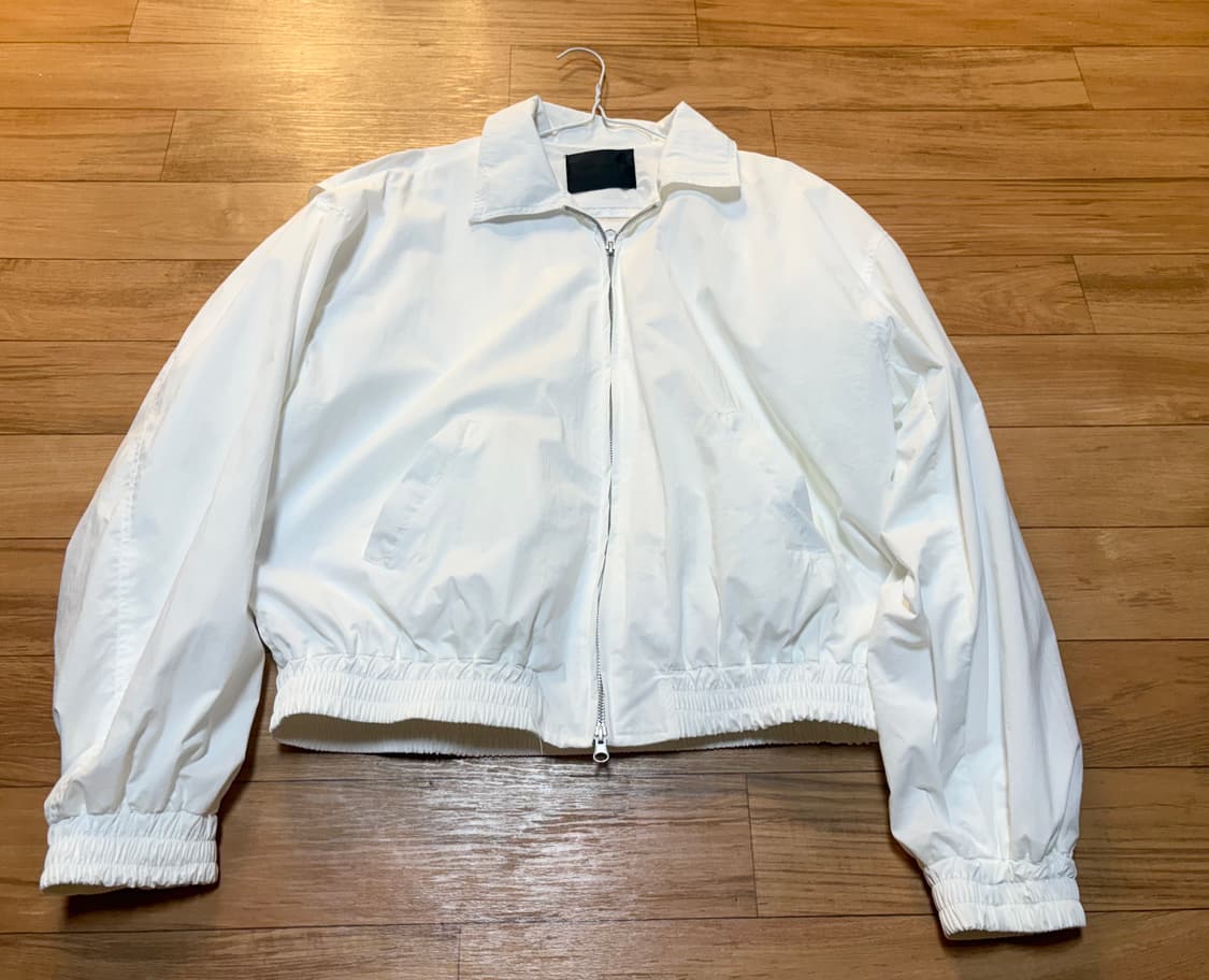 블랙모먼트 오버사이즈 코튼 밴딩 집업 자켓 블루종 판매 상품이미지2