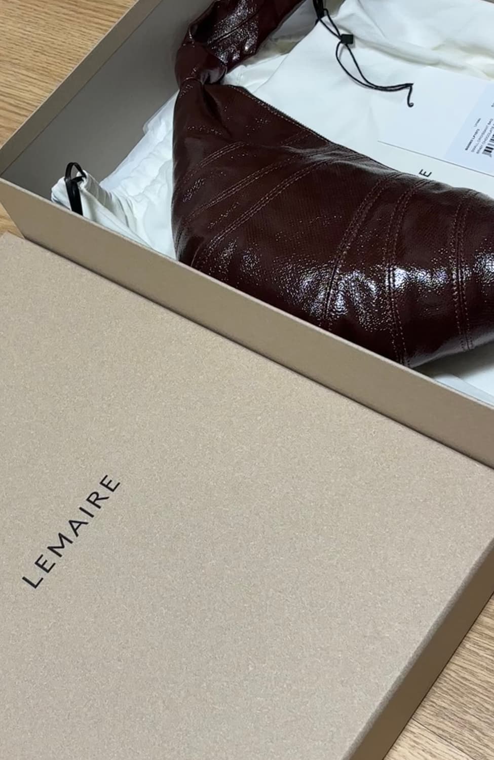 [정품] 르메르 코티드 크로와상 범백 스몰  Lemaire Croissa 상품이미지9