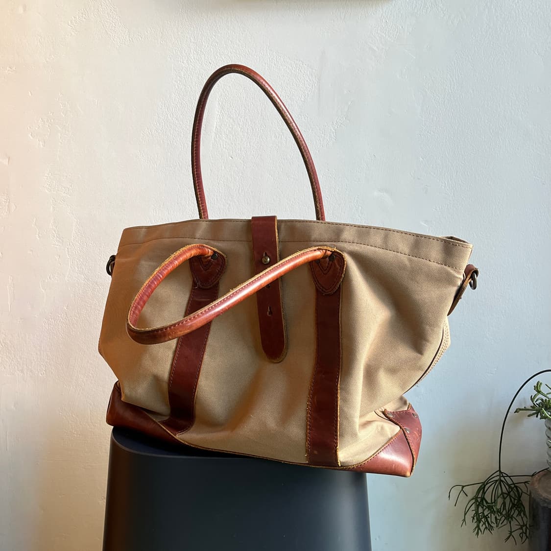 L.L.Bean Signature Leather trim Bag 상품이미지3