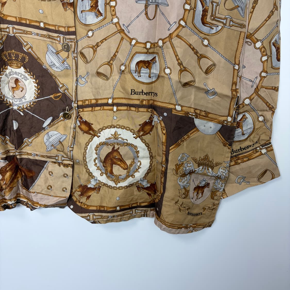 버버리 패턴 실크 셔츠 상품이미지4