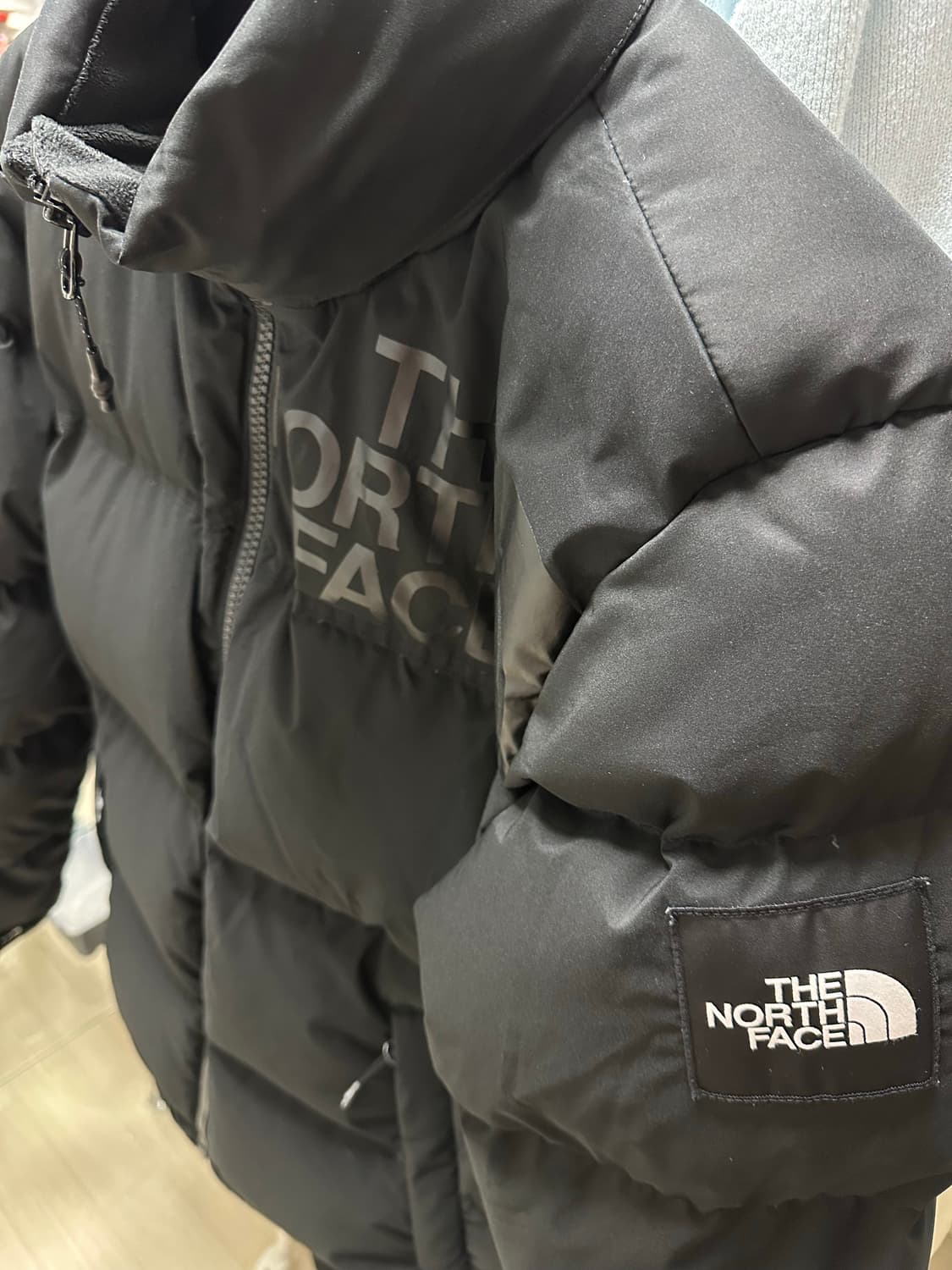 노스페이스 눕시 패딩 블랙 95(M) 상품이미지2