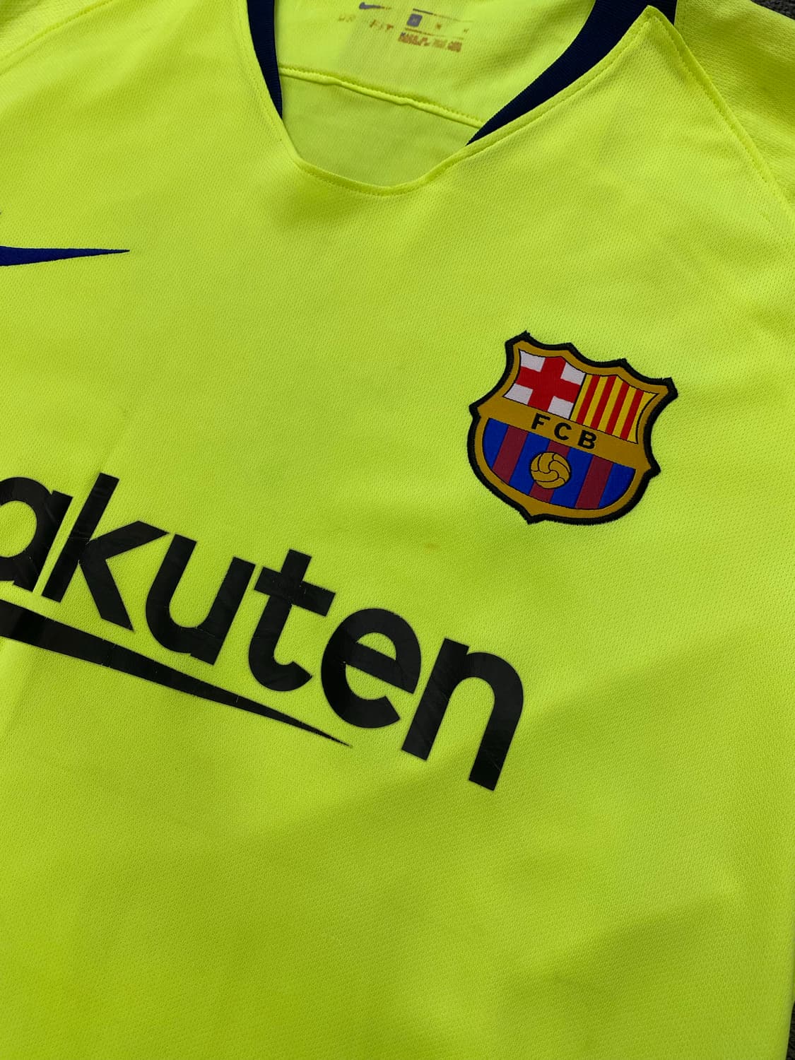 Nike 나이키 바르셀로나 18-19away 하프 유니폼 반팔 티셔츠 상품이미지4