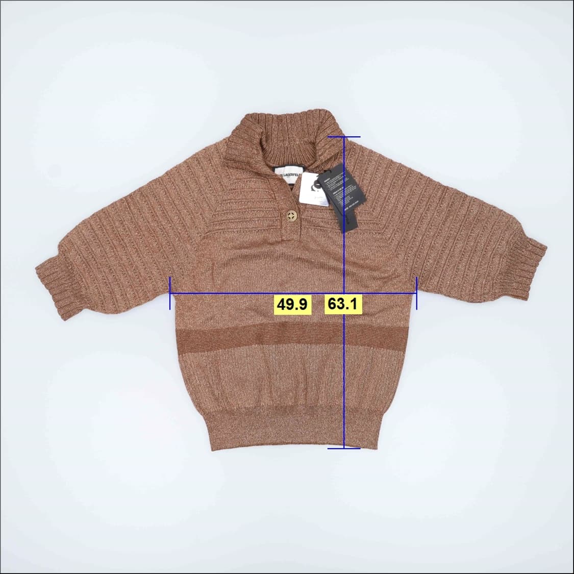 55 새상품 칼라거펠트 반팔니트 0406H1 상품이미지5