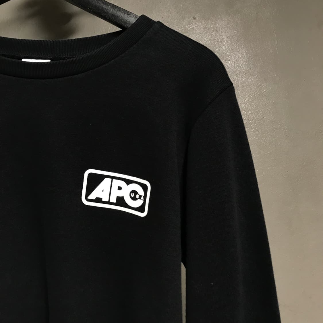 APC 아페쎄 맨투맨 블랙 S(W) 상품이미지4