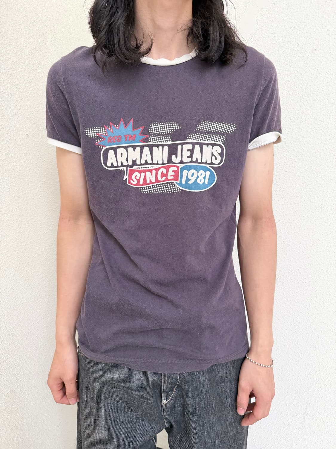 Armani Jeans faded ringer tee 상품이미지1