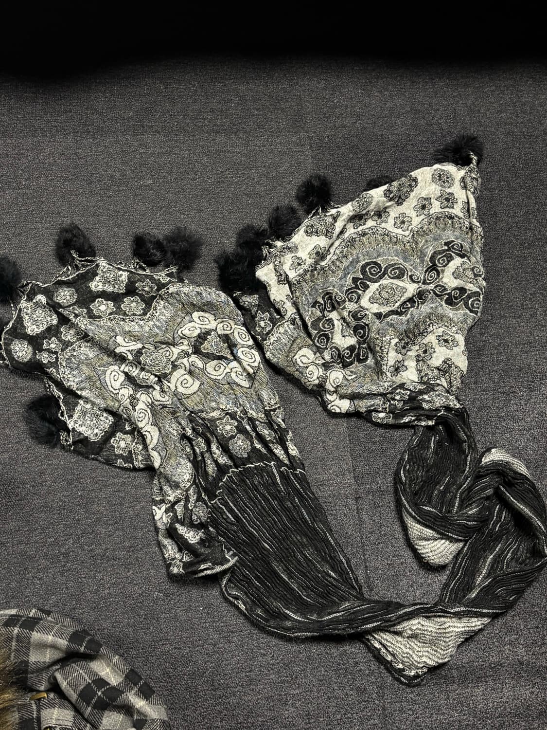 Vintage paisley knit muffler 상품이미지2