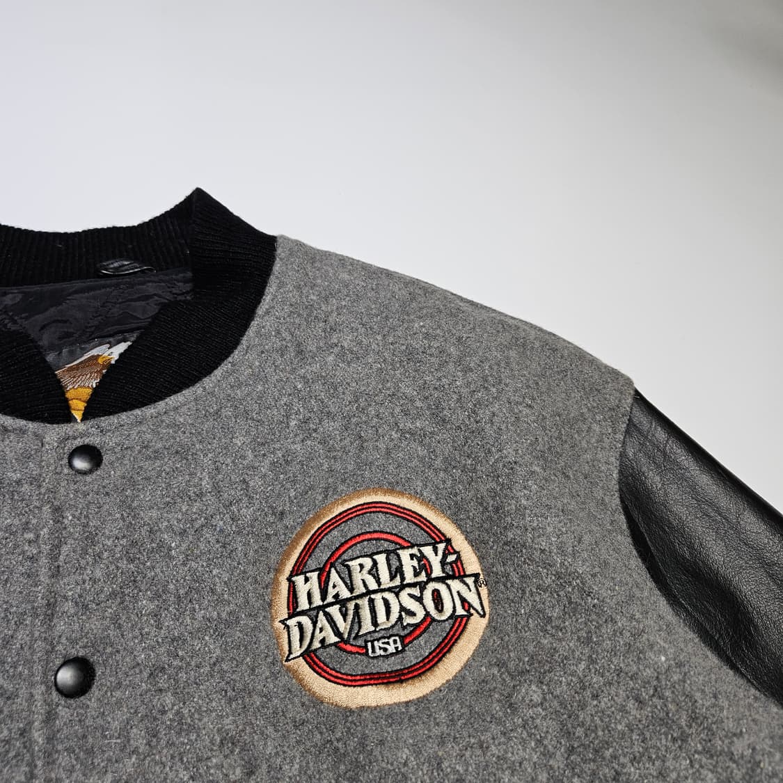 할리 데이비슨 울 레더 자켓[XXL] 상품이미지2