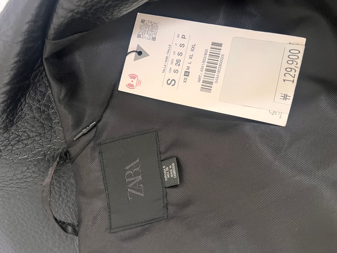 생로랑맛 자라 레더자켓 팝니다 (새상품) 상품이미지1