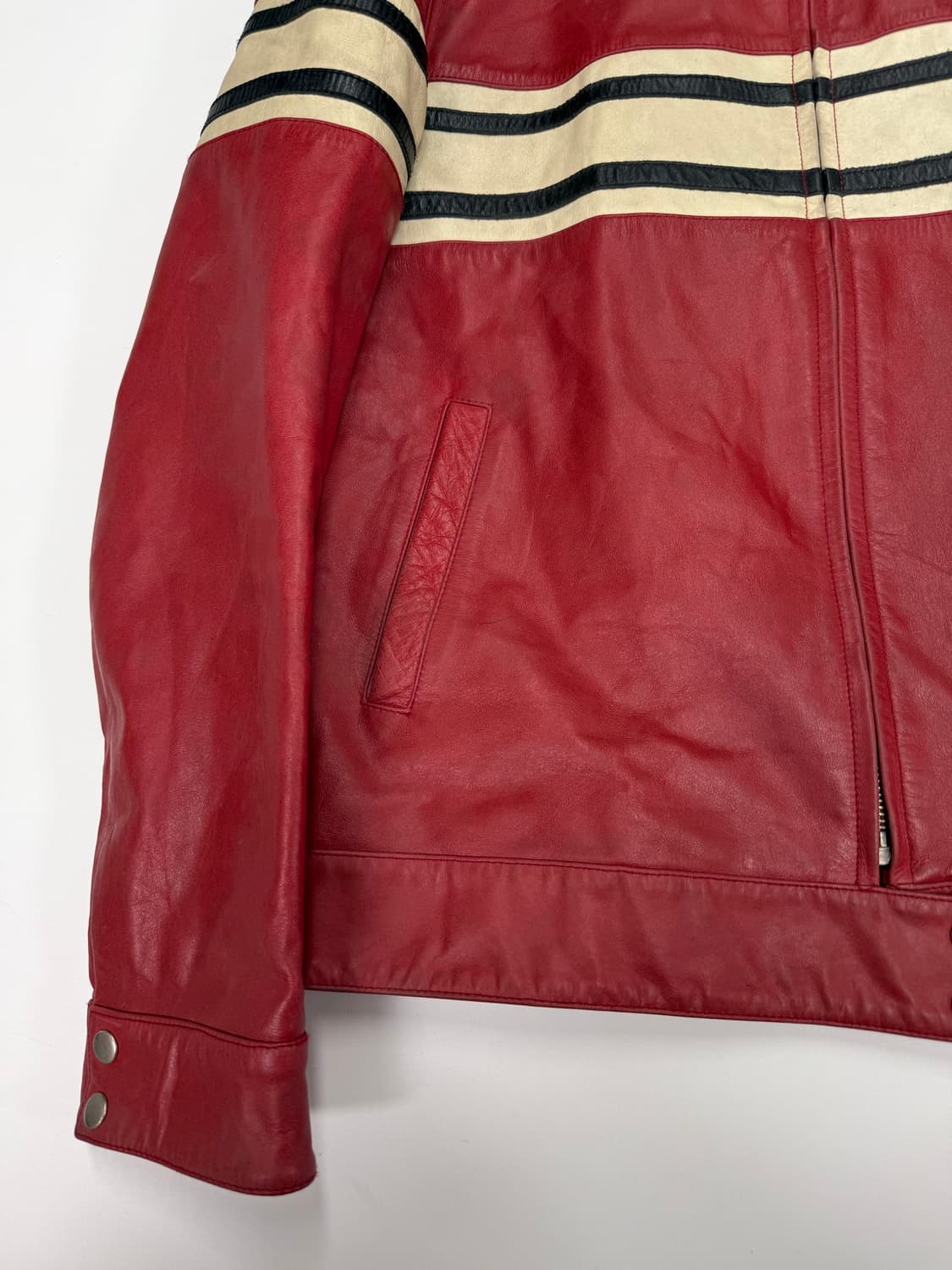 VTG TRACKSIDE LEATHER JACKET 상품이미지3