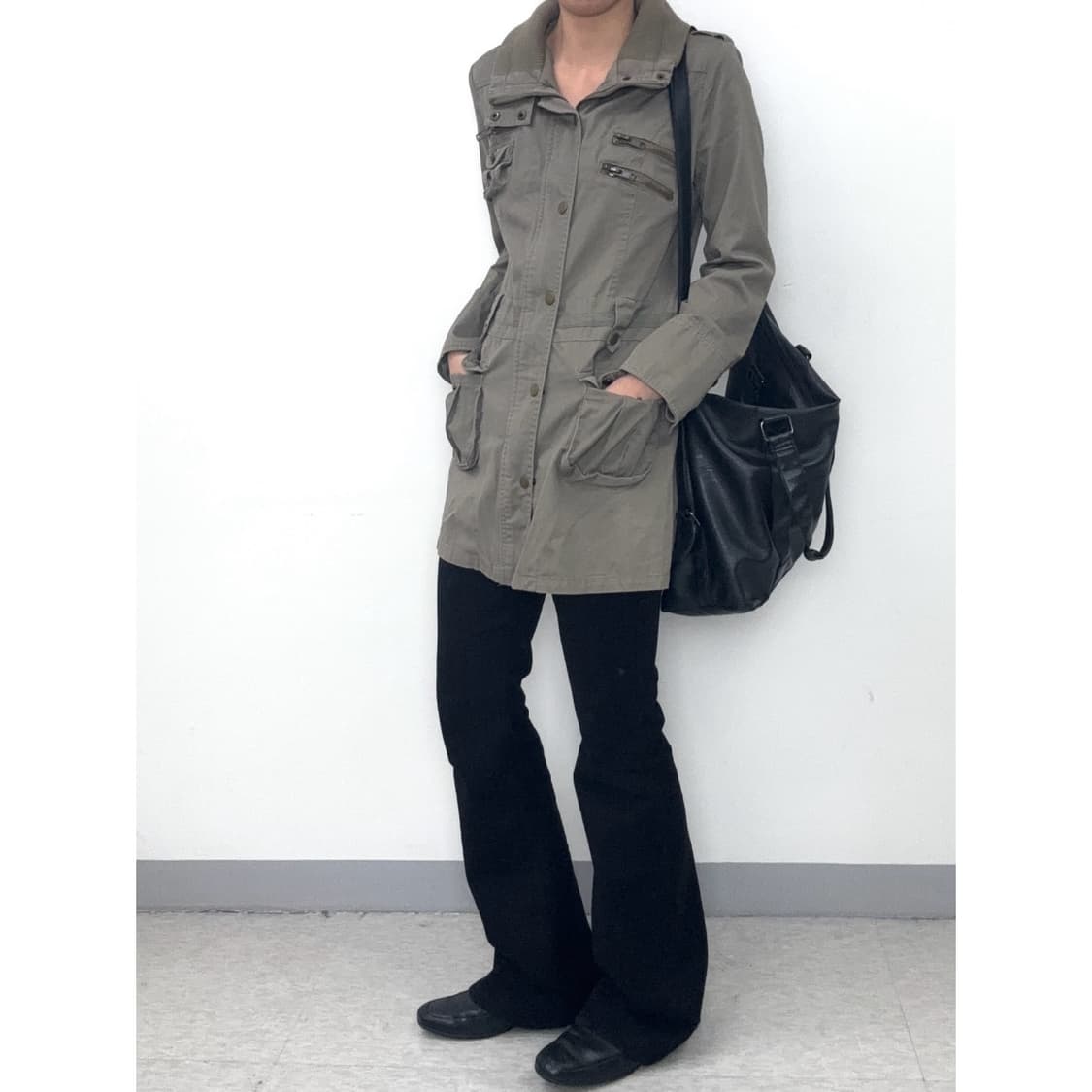 빈티지 y2k 락시크 하이넥 자켓 원피스 상품이미지3