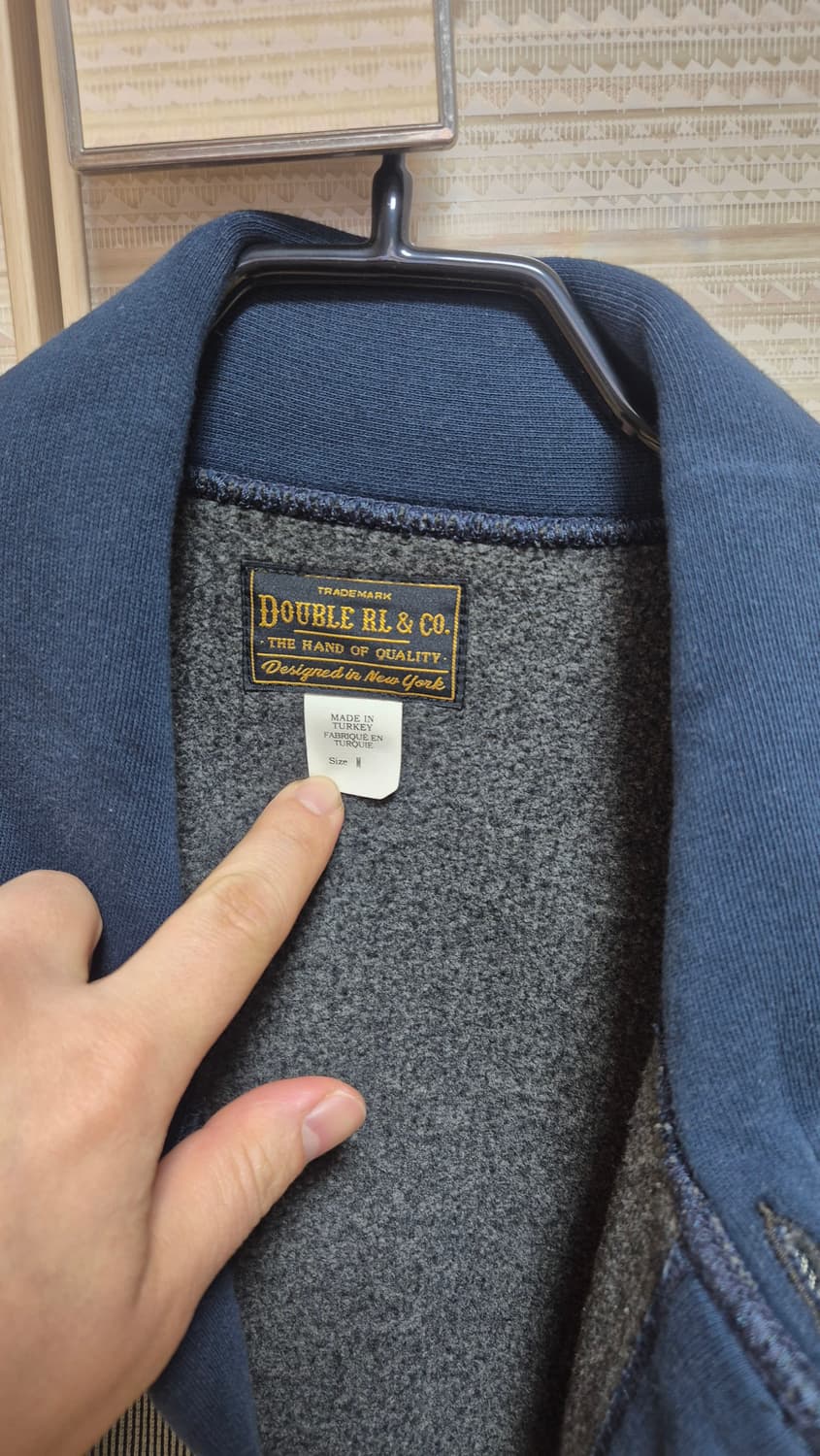 더블알엘 쟈카드 스트라이프 가디건 m 상품이미지5