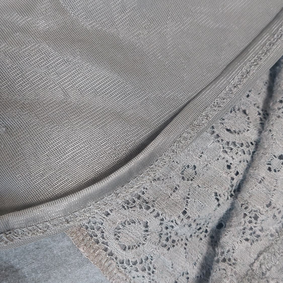 모리걸 보헤미안 오리엔탈 히피 카키 크로셰 레이스 레이어드 미디 스커트 상품이미지6