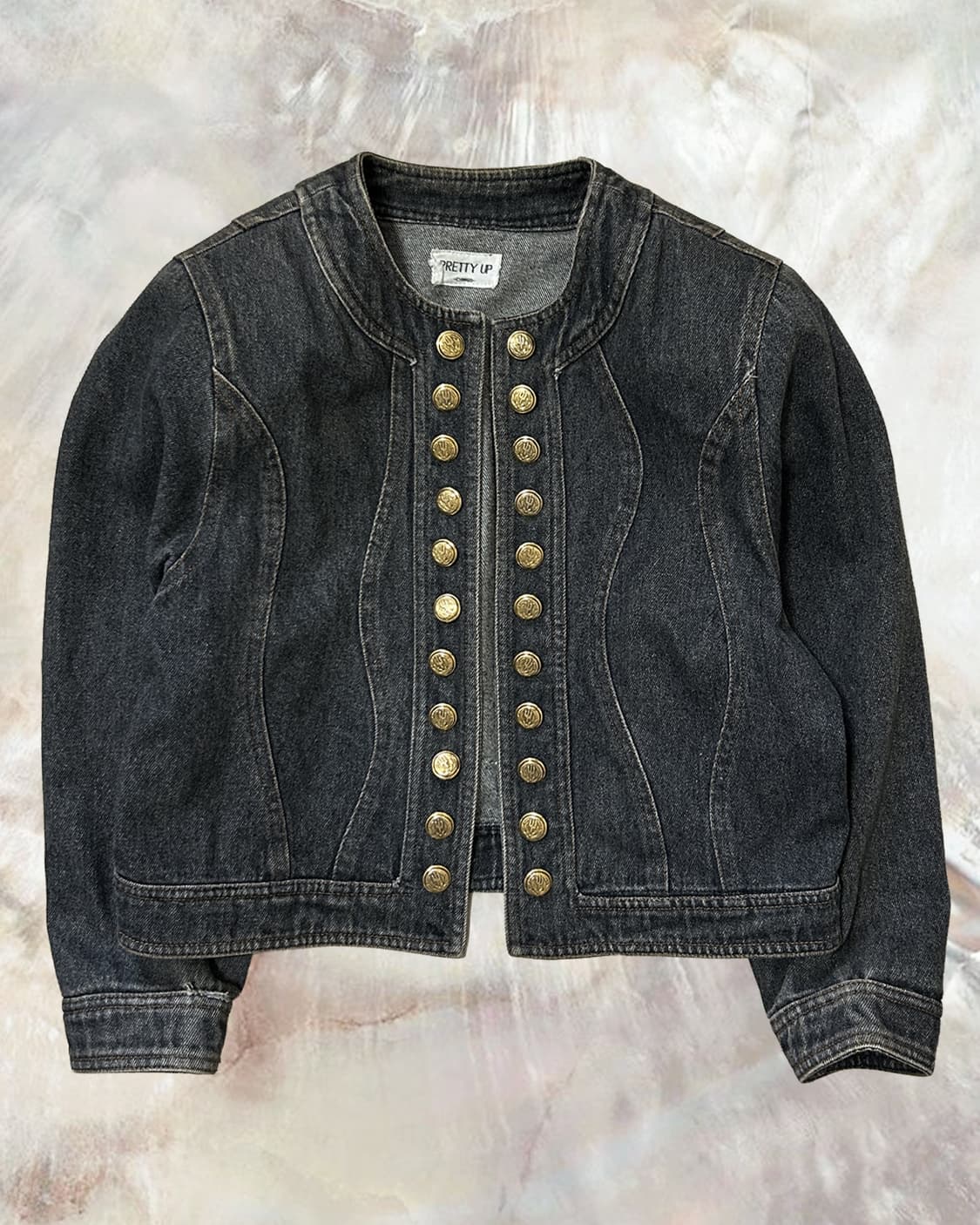 빈티지 데님 나폴레옹 자켓  상품이미지1