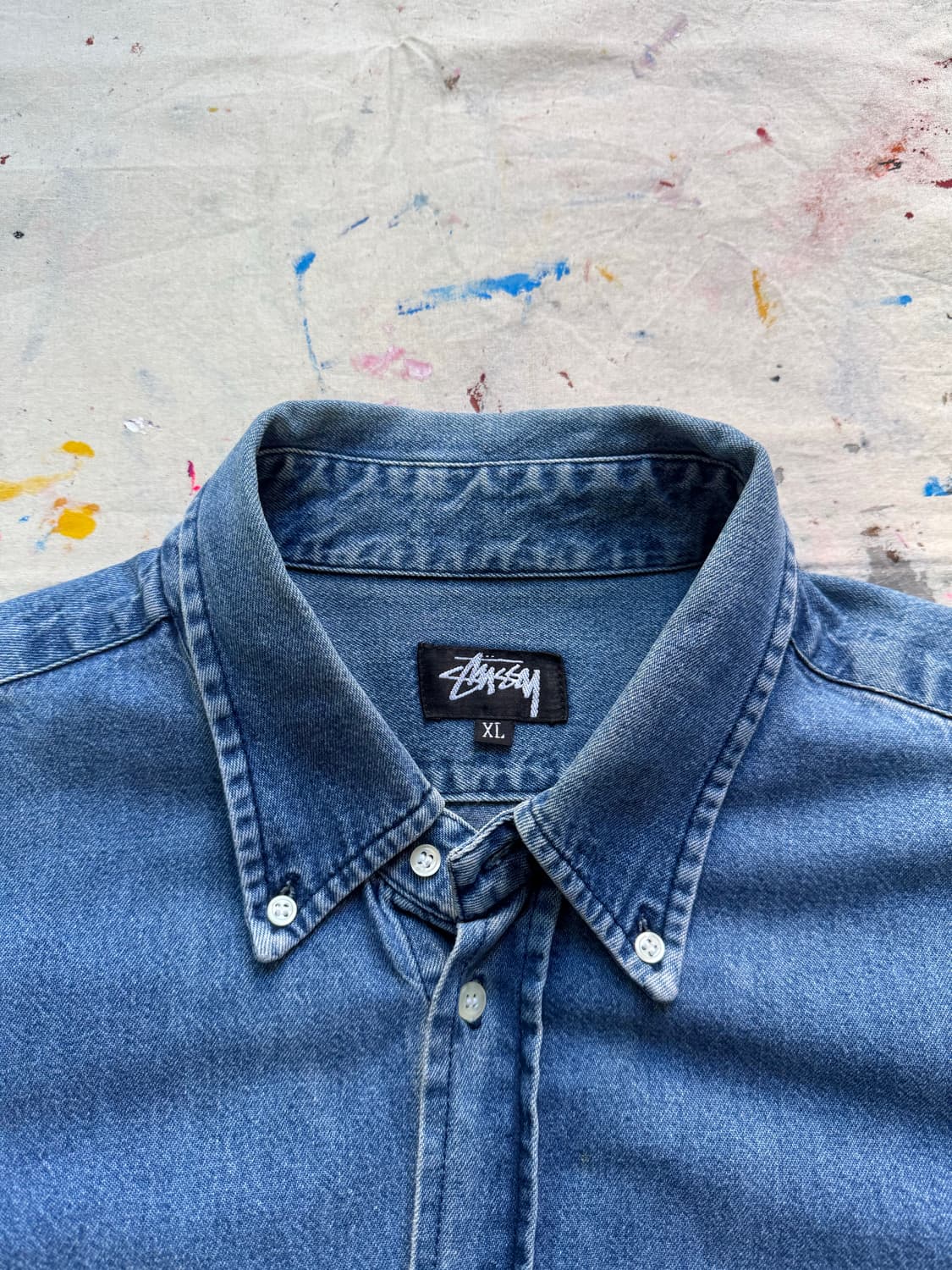80s 스투시 데님 셔츠 상품이미지4
