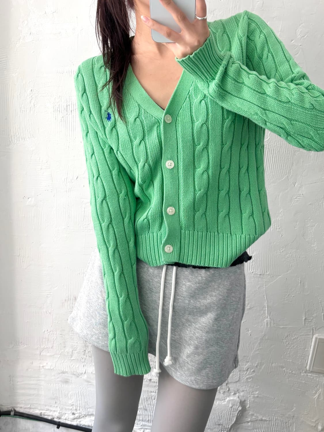 Polo 폴로 랄프로렌 신형 우먼라인 피마코튼 케이블 가디건 상품이미지6