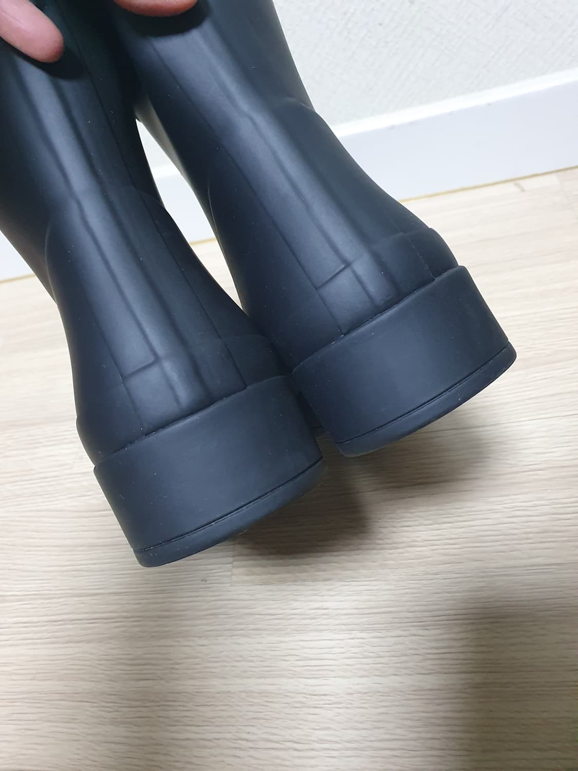 헌터 레인부츠 블랙 숏 부츠 255~60 상품이미지6