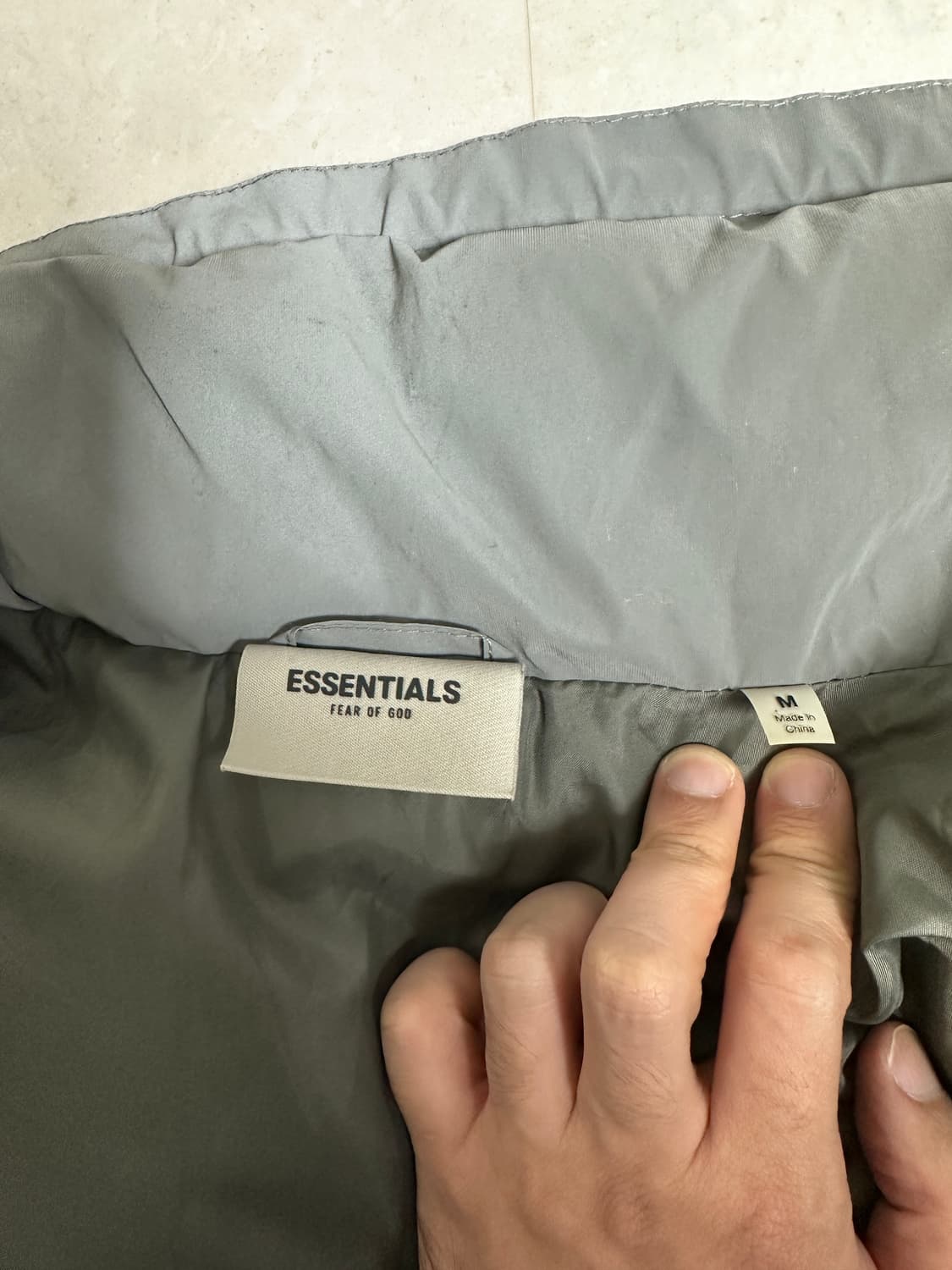 피어 오브 갓 에센셜 푸퍼자켓(그레이, M) 상품이미지5