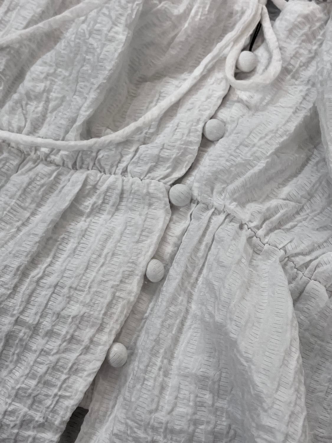 빈티지 레이스 코튼 크롭 블라우스 화이트 #csz4098 상품이미지5