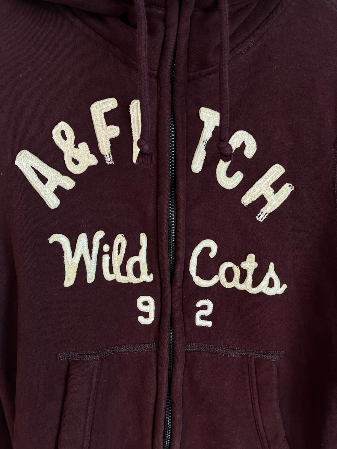 아베크롬비 A&F 후드집업 버건디 (S) 상품이미지4