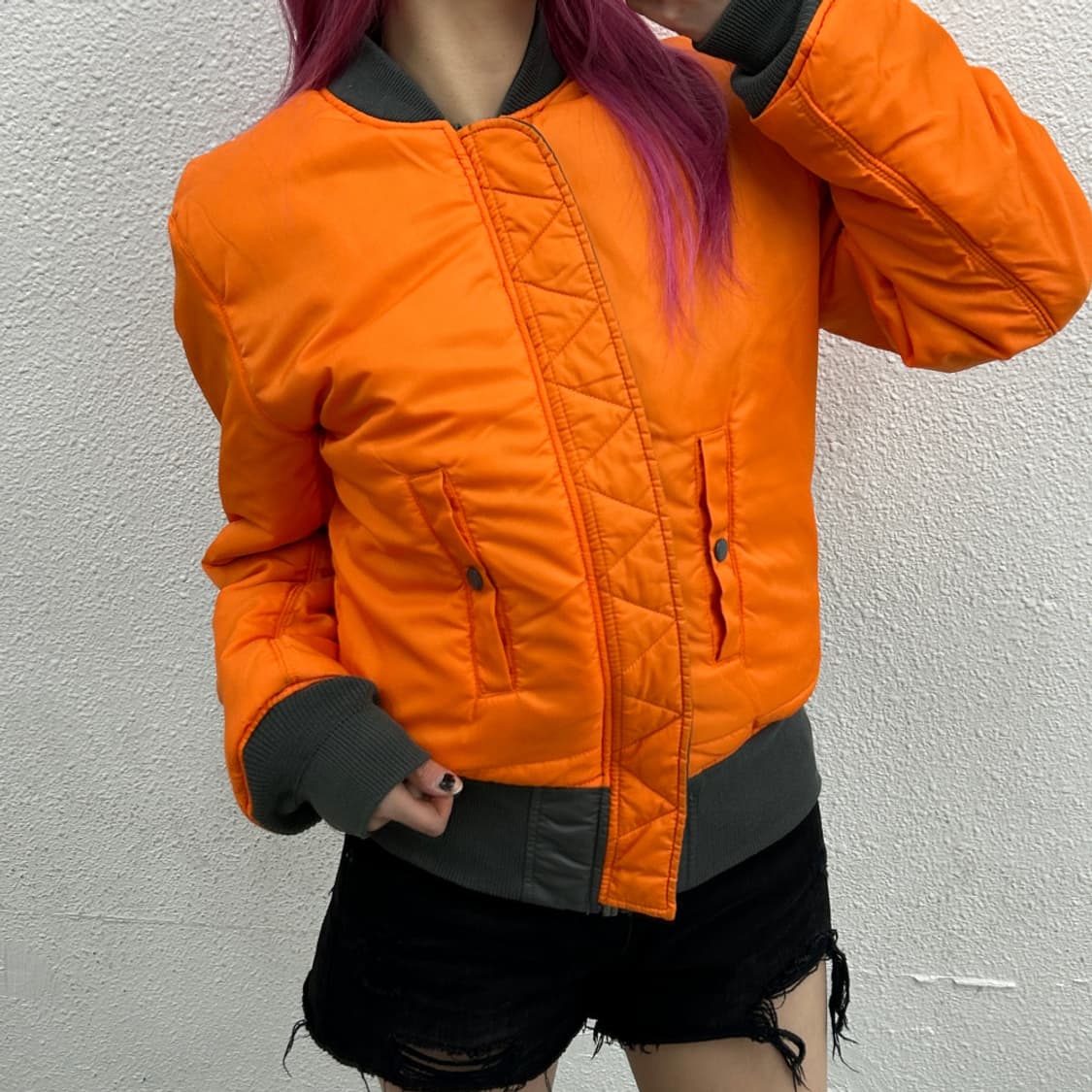 알파인더스트리 리버시블 그레이 항공 점퍼 상품이미지3