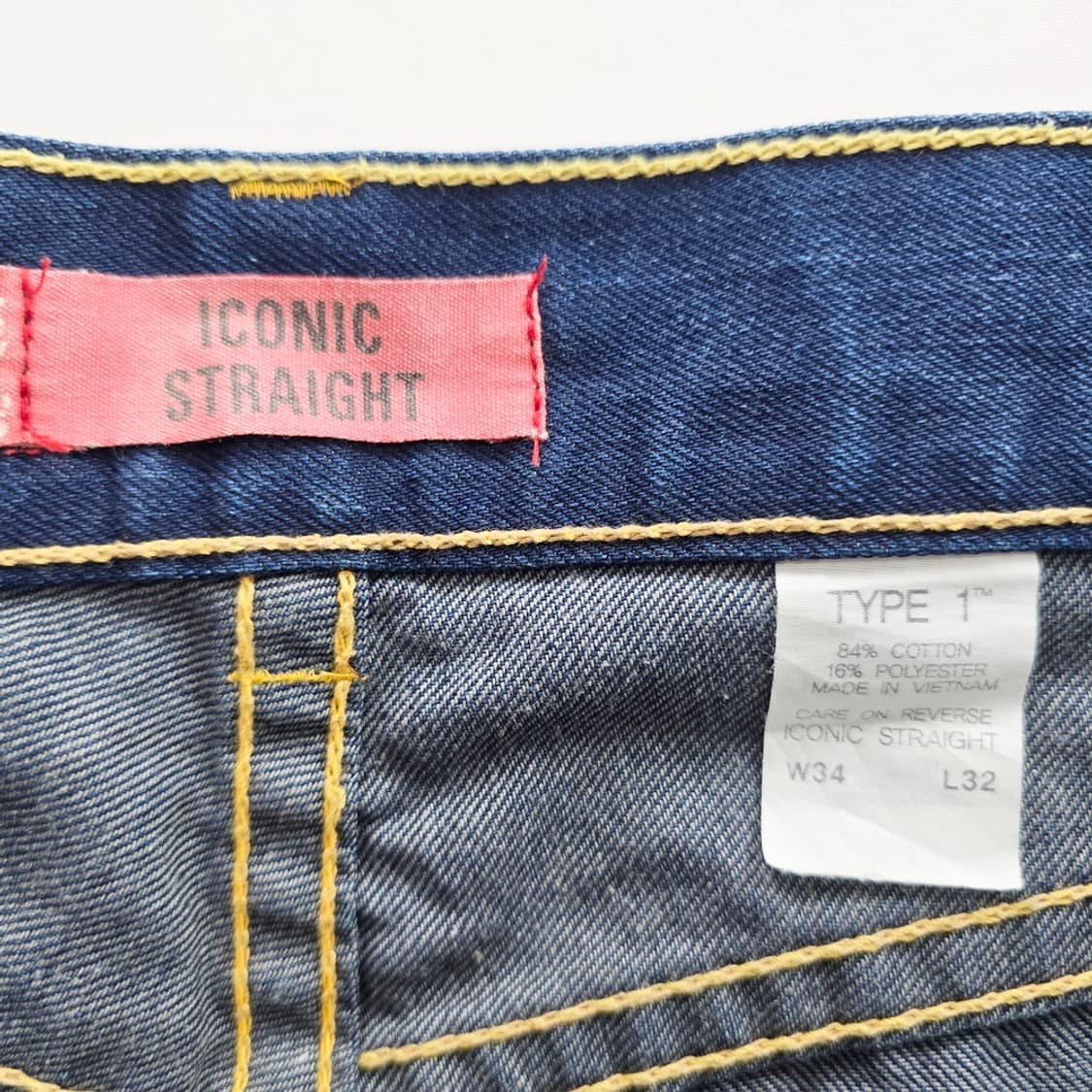 리바이스 청바지 타입원 진청 데님 사이즈36 R5329 상품이미지6