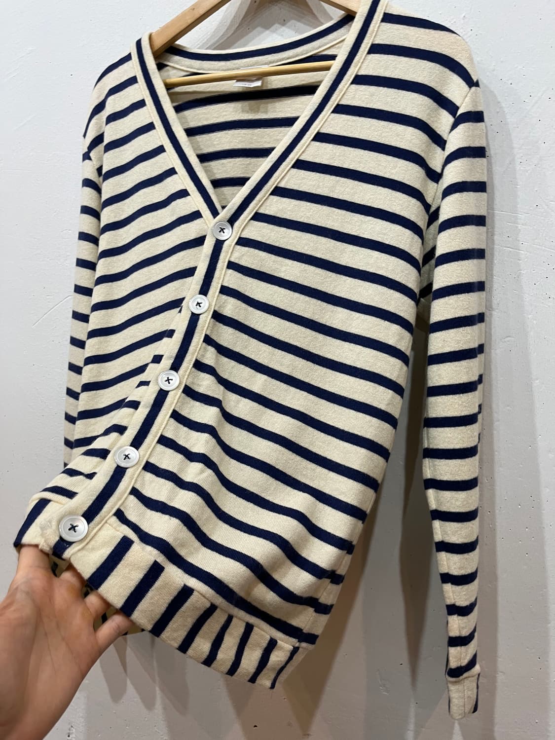 LOLO 스트라이프 울 가디건 Made in JAPAN  상품이미지2