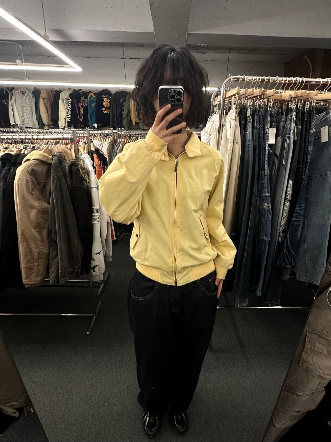 M)맥그리거 빈티지 옐로우 헤링턴 자켓 상품이미지1