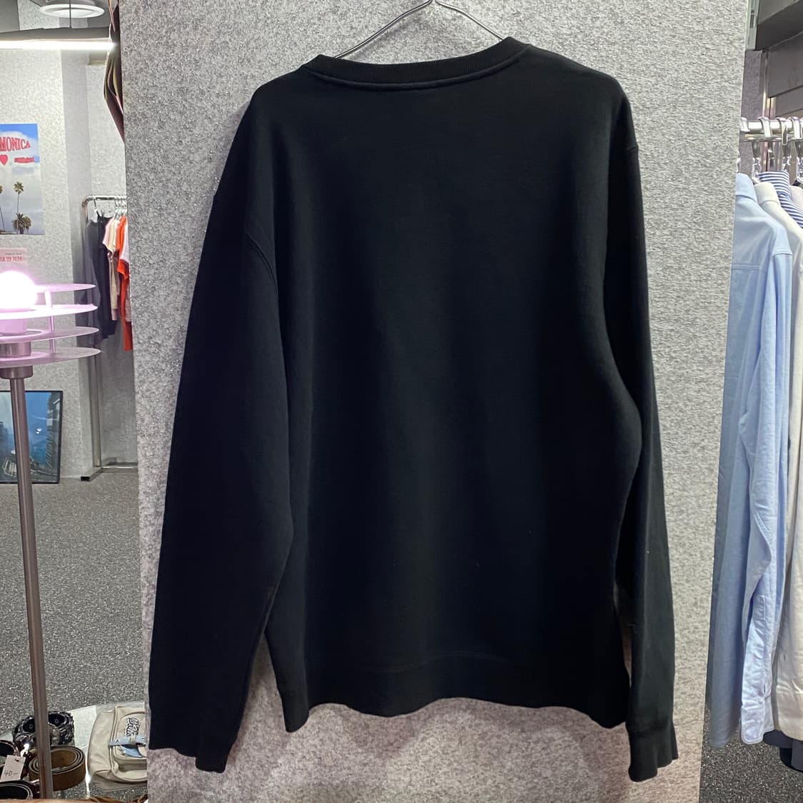 스투시 빅로고 블랙 스웻셔츠 B3541 상품이미지4