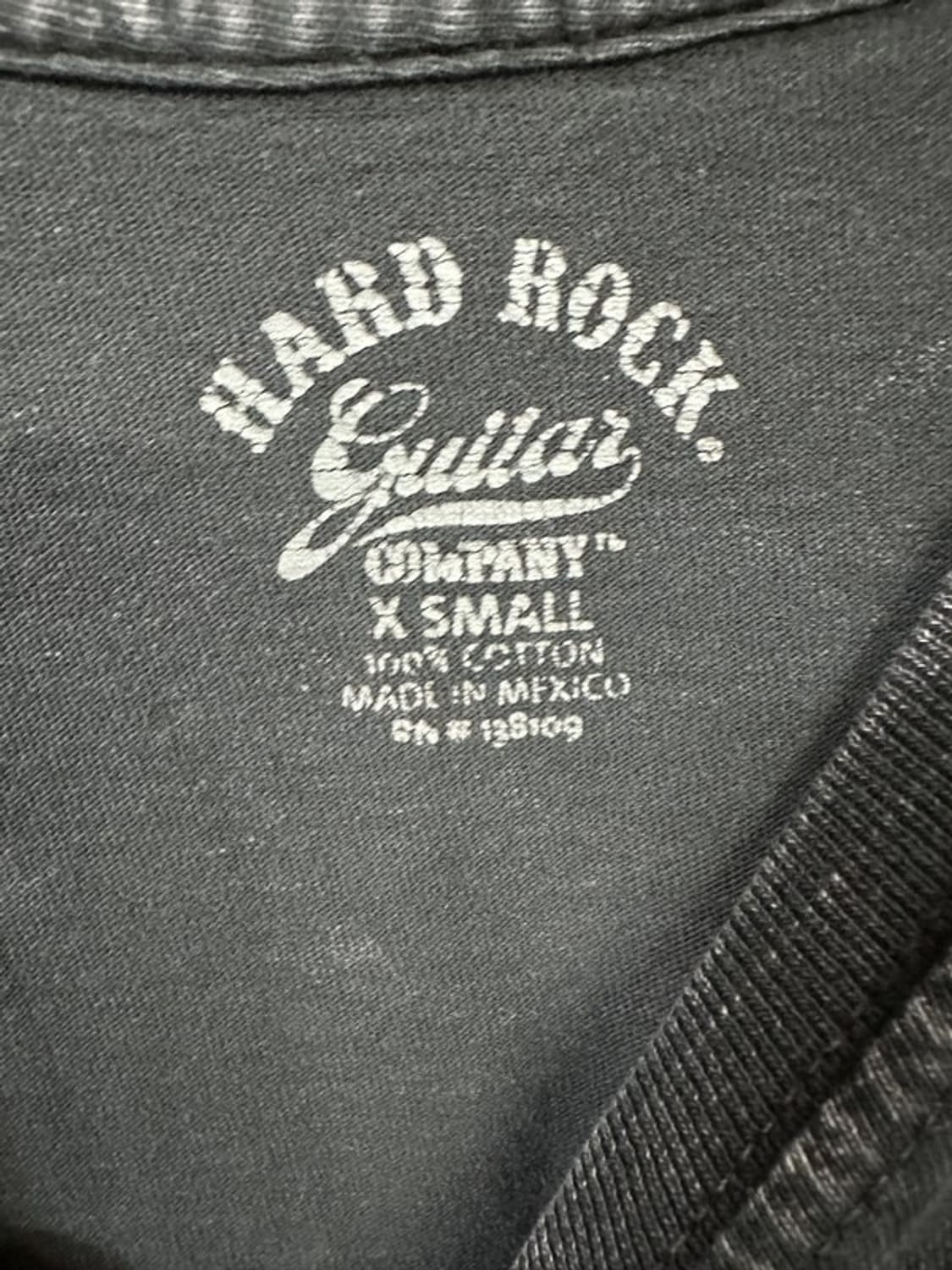 [XS] HARD ROCK 월드투어 스컬 그래픽 밴드 반팔티 상품이미지4