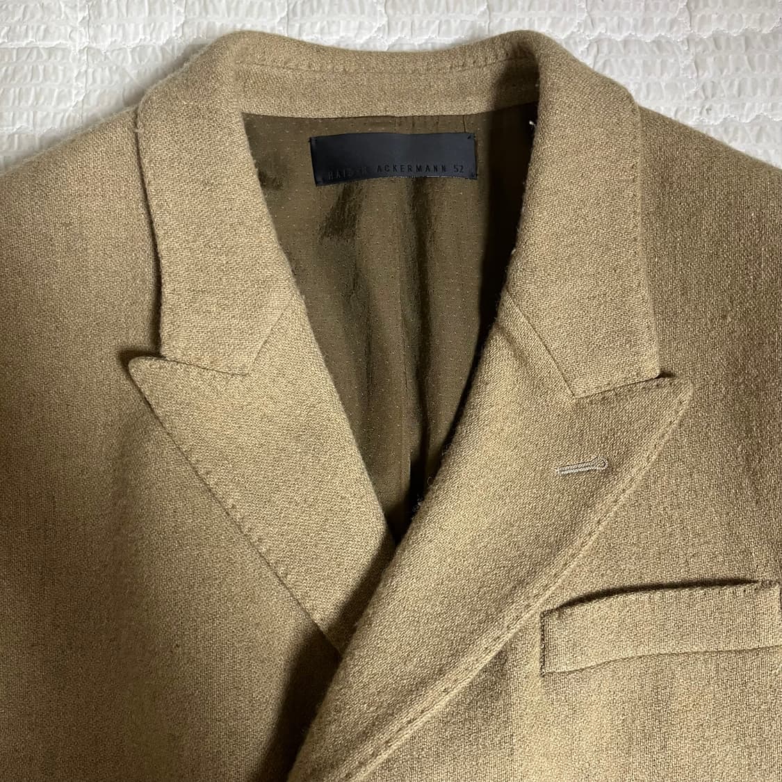 하이더아커만 20FW 울 베이지 카멜 숏 자켓 상품이미지4