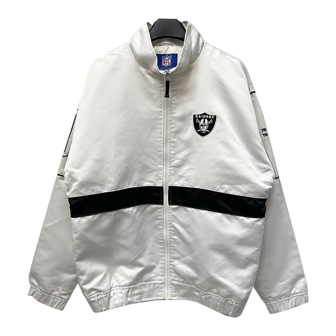 90s 리복 x NFL 오클랜드 레이더스 집업 자켓 해외 L 상품이미지2