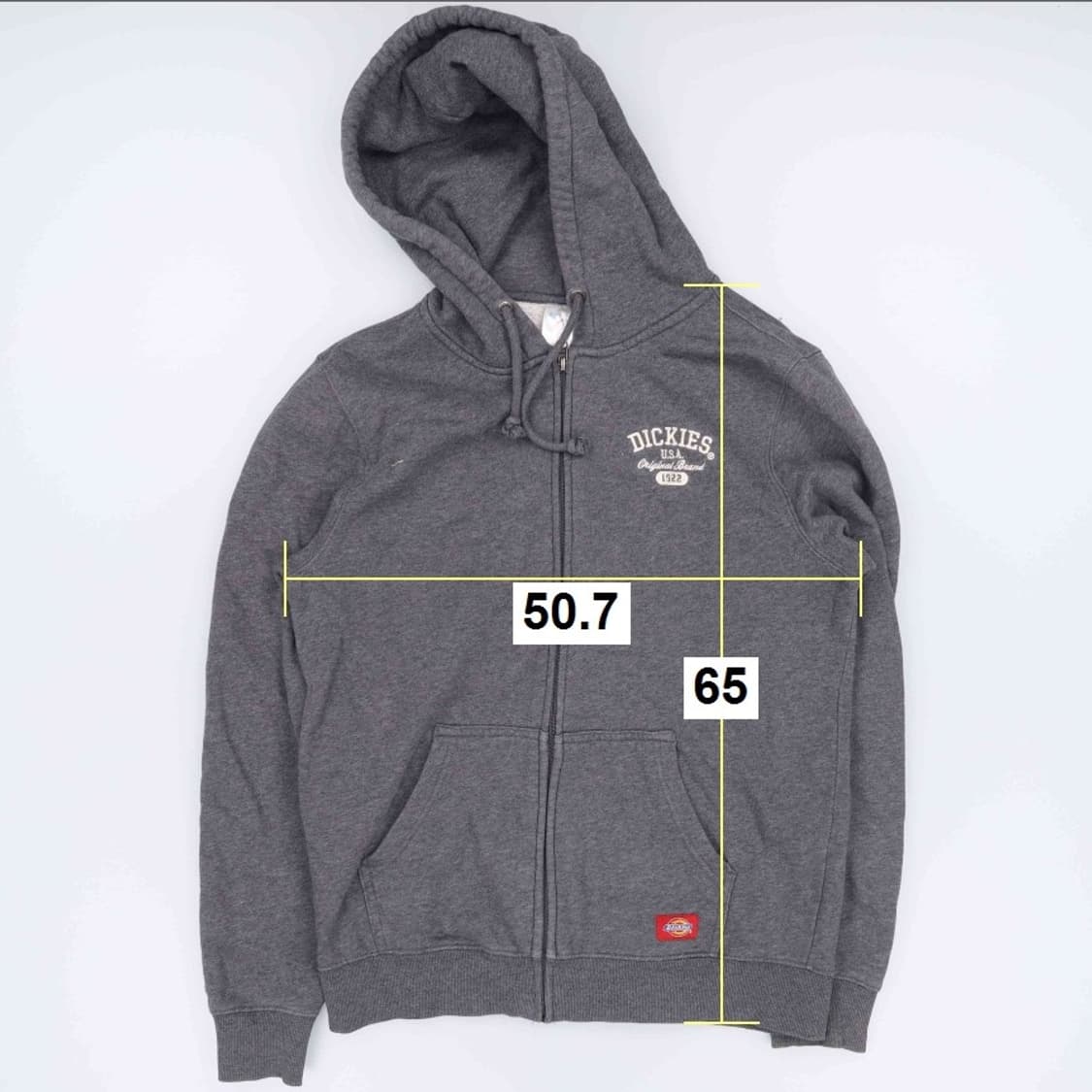 [M] 디키즈 남성 후드 집업 저지 자켓 0105J 상품이미지5