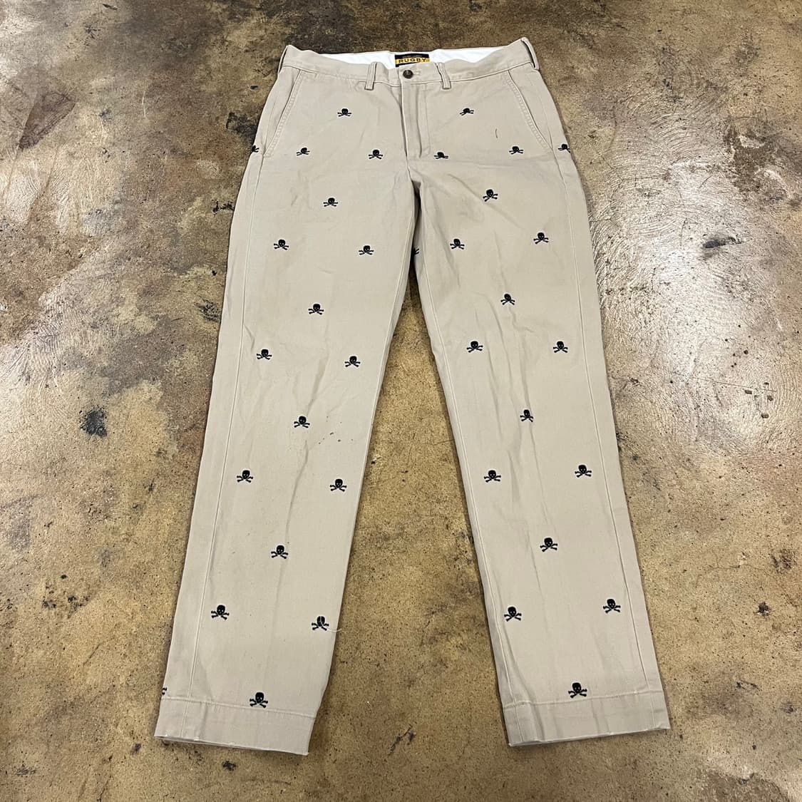 [정품/29] RUGBY 폴로 랄프로렌 해골 패턴 면바지 b10 상품이미지2