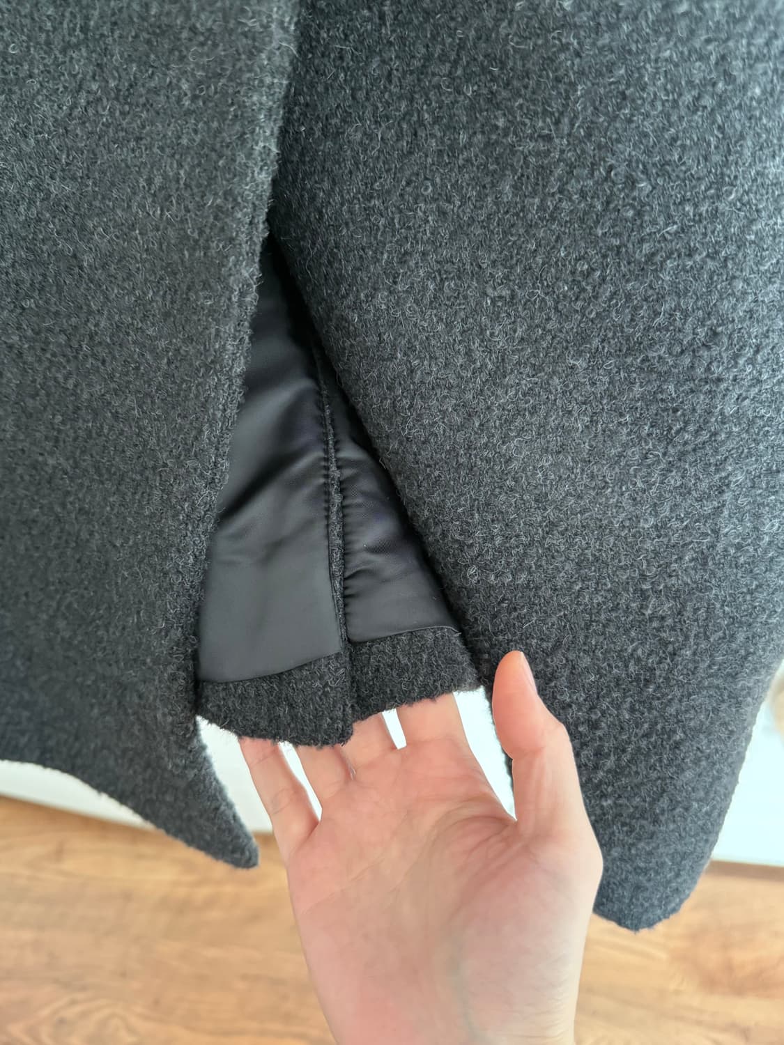 새상품 인사일런스 우먼 부클 코트 상품이미지6