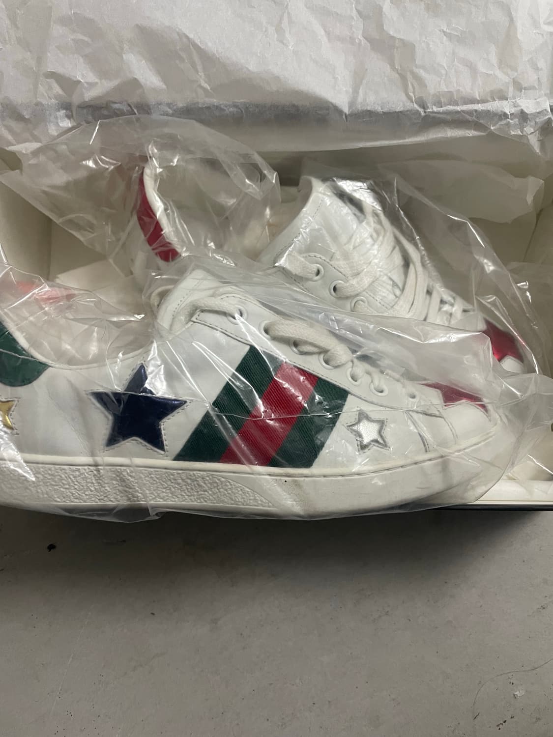 구찌 에이스 스타 스니커즈 5.5  상품이미지2